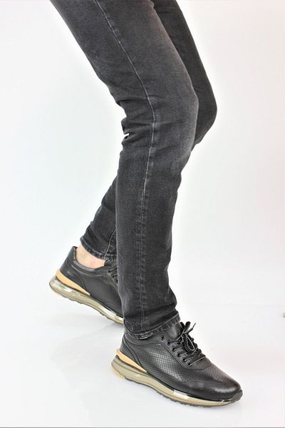 MARCOMEN Men's Genuine Leather Air Foam Sole Summer Sneaker Shoes