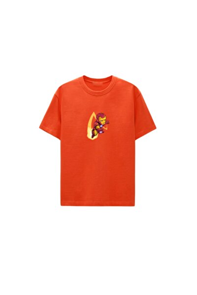 CERENCE AKÇA OKULCUNUZ Unisex Oversize kroj Iron Man T-shirt