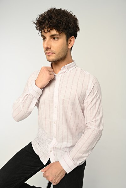 Piola Club Striped Slim Fit Men's Shirt