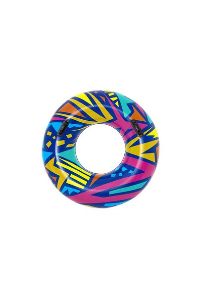 BESTWAY Premium Patterned Sea Pool Ring with Handle 107 Cm