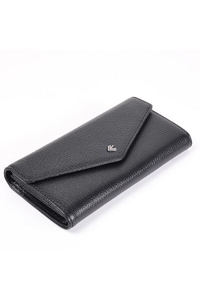 Eminsa Women's Black Genuine Leather Wallet