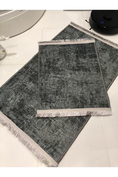 MBA Banyo Paspas Takımı Ikili Kaymaz Taban Makinada Yıkanabilir