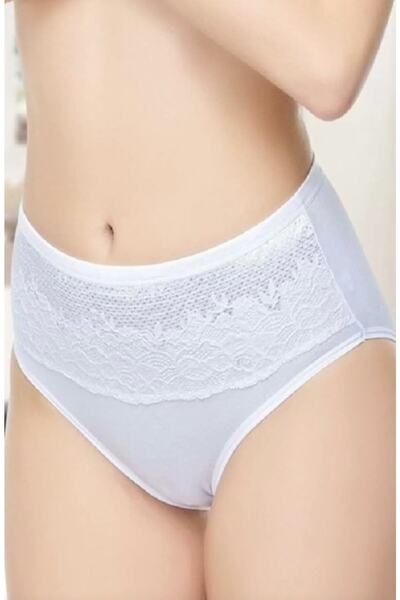 Belinay Chiloți cu talie înaltă de culoare albă pentru femei, pachet de 4