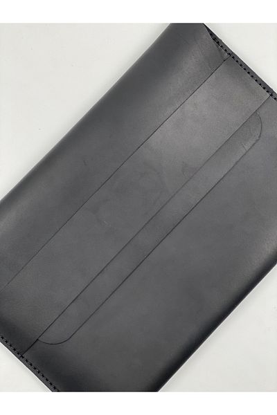 MAT Deri حافظة متوافقة مع موديل Huawei Matebook D 14 2022 مصنوعة يدويًا من الجلد الأسود