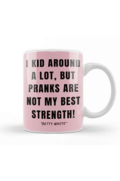 Baskı Dükkanı كوب بيتي وايت اقتباس زجاجي بورسلين