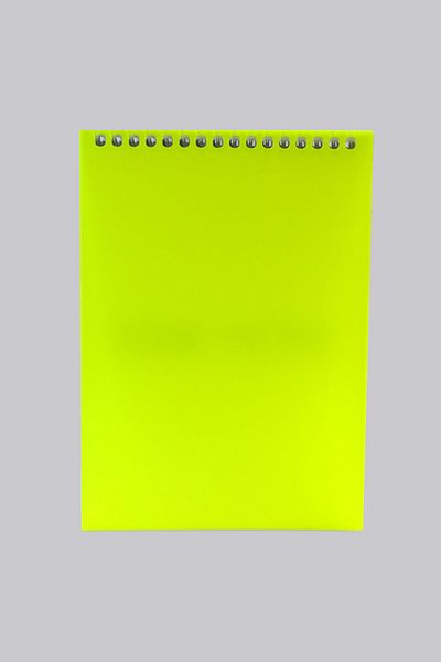 Kids Like A5 Striped 160 Sheets Yellow Plastic Cover Top Spiral Block Notepad - Premium Quality