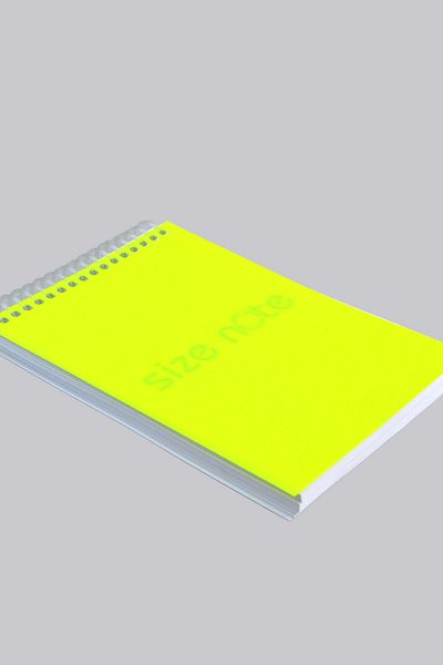 Kids Like A5 Striped 160 Sheets Yellow Plastic Cover Top Spiral Block Notepad - Premium Quality