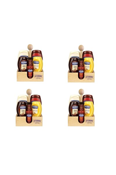 Hellmann's 5'li Sos Paketi Ve Ahşap Stand X 4 Adet