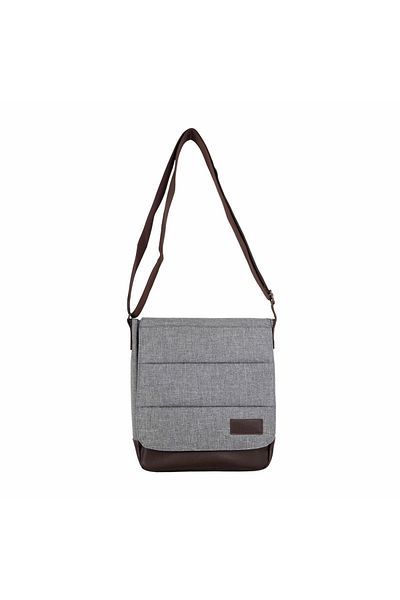 Bagacar Γκρι Unisex 9" 10" τσάντα Messenger με iPad και Tablet