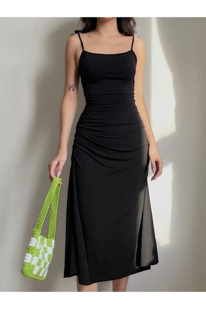 JamaisVu Black Strap Dress
