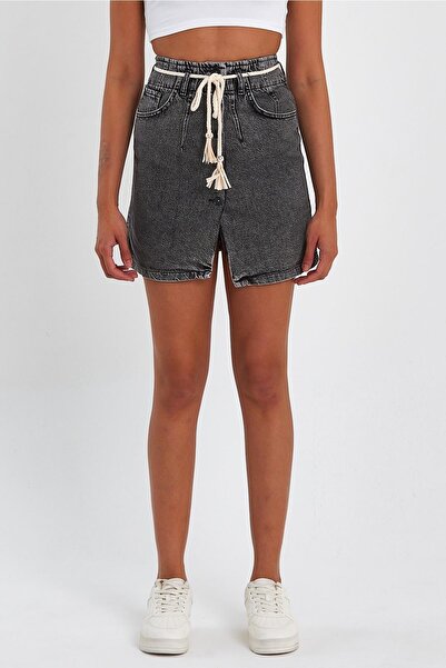 ALEXANDERGARDI Special Collection Button Detailed Denim Skirt (ag-2010g)