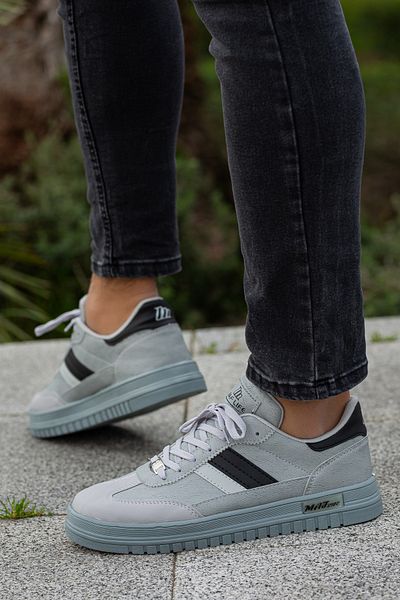 BOUIS Pánské šedočerné denní šněrovací tenisky ortopedické protiskluzové stylové pohodlné sportovní boty bez zápachu
