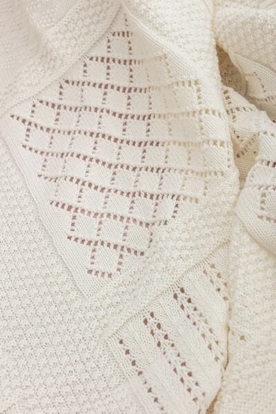 Mother Love 100% Cotton Knitwear Baby Blanket 80x100 Cm