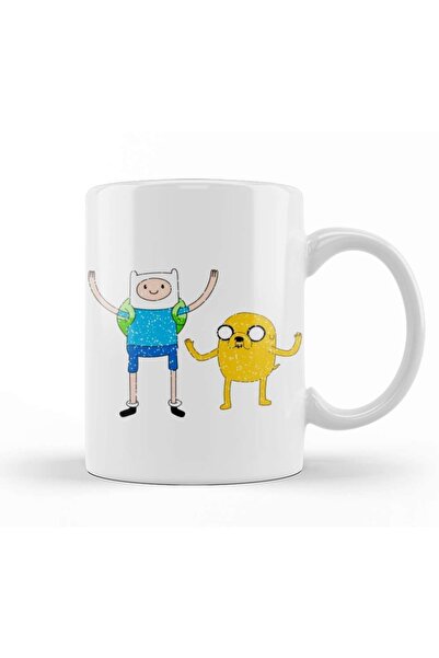 Baskı Dükkanı كوب احتفالي بسقوط الثلج من فين آند جايك مصنوع من البورسلين الزجاجي