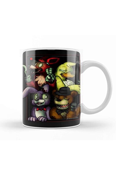 Baskı Dükkanı مج زجاجي من البورسلين من خمس ليالٍ في فريدي فناف