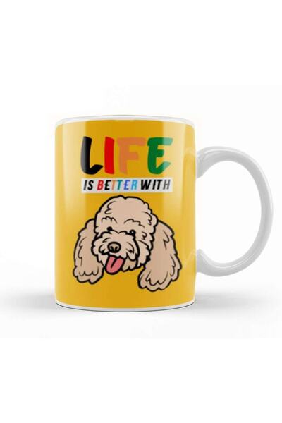 Baskı Dükkanı Funny Dog Lover Gift For Men Mug Cup Porcelain