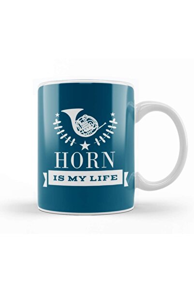 Baskı Dükkanı كوب موسيقى هدية لفرقة القرن الفرنسي من البورسلين