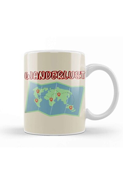 Baskı Dükkanı كوب بورسلين بتصميم هدية مرحة للسفر لمحبي رحلة السفر والمغامرين ...