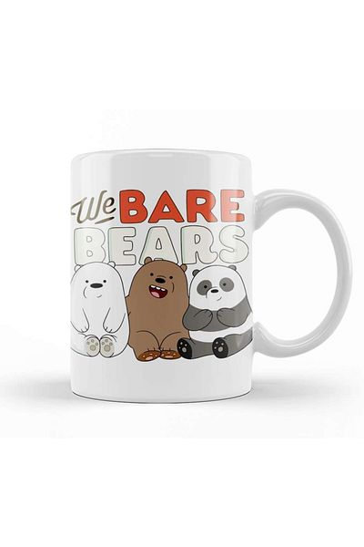 Baskı Dükkanı كوب بورسلين We Bare Bears