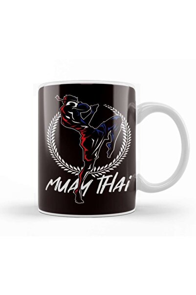 Baskı Dükkanı Muay Thai Fighter Martial Arts Sports Mma كوب ملاكمة تايلاندي م...