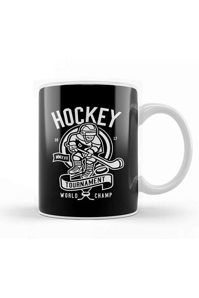 Baskı Dükkanı Hockey Tournament World Champ Trophy Cup Porcelain