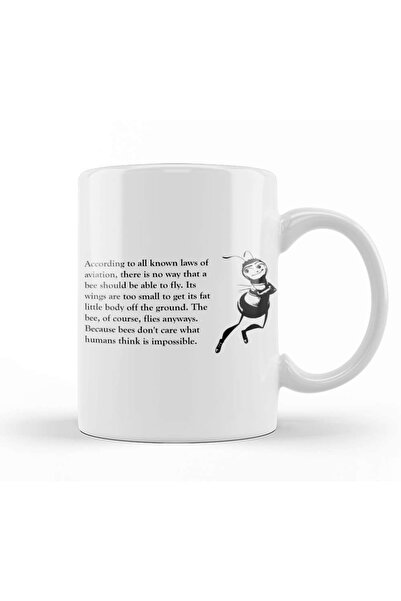 Baskı Dükkanı Bee Movie Opening Mug Glass Porcelain