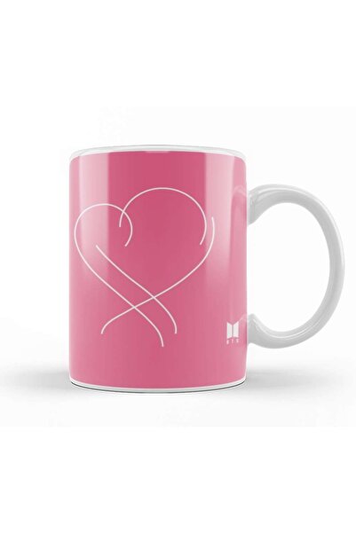 Baskı Dükkanı خريطة BTS للروح كوب زجاجي بورسلين