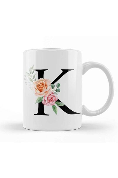 Baskı Dükkanı كوب على شكل حرف K بورسلين