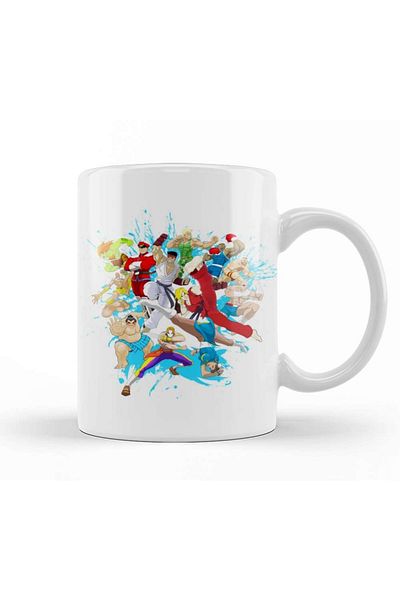 Baskı Dükkanı Street Fighter Street Fighting World Warriors Trophy Cup Porcelain