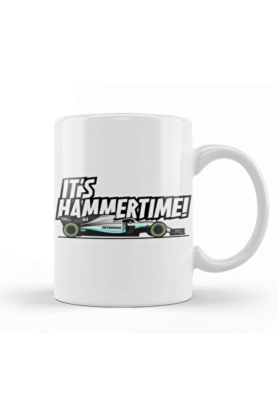 Baskı Dükkanı كوب لويس هاميلتون إتس هامر تايم من البورسلين