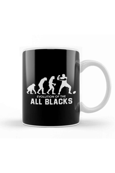 Baskı Dükkanı Evolution Of New Zealand Rugby All Blacks Trophy Cup Porcelain