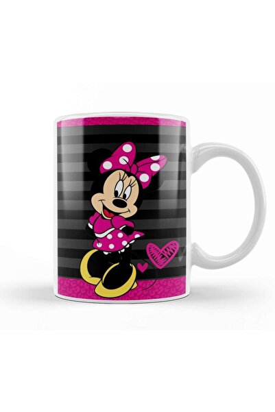 Baskı Dükkanı Minnie Mouse 02 Kupa Bardak Porselen