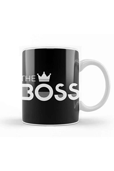 Baskı Dükkanı The Boss Family Matching Collection Mug Glass Porcelain