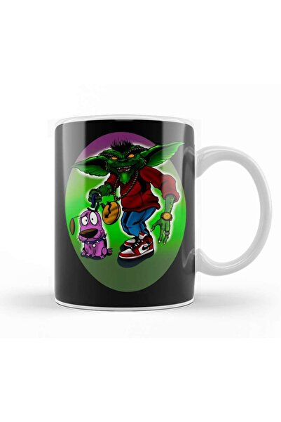 Baskı Dükkanı كوب بورسلين من Gremlins Walking Courage