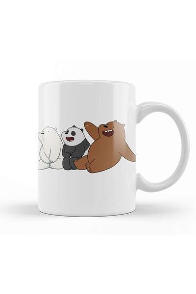 Baskı Dükkanı كوب بورسلين We Bare Bears 018