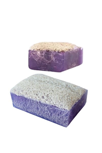 AYMELEK صابون التجميل المصنوع من ألياف اليقطين الطبيعية بخلاصة اللافندر مع تأ...