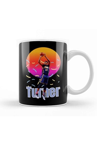 Baskı Dükkanı Myles Turner Vintage Art Legend Basketball Gift Mug Cup Porcelain
