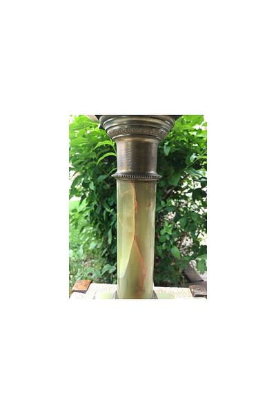 tayfuntufan antika koleksiyon 56 cm High French Lampshade - Brass and Marble