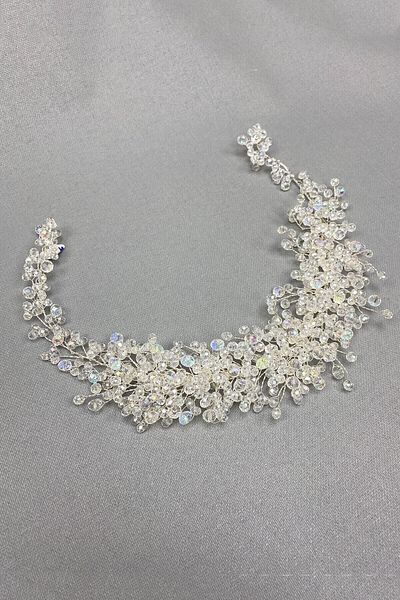 Bride Aksesuar Dünyası Accesoriu pentru păr de mireasă Accesoriu pentru păr de mireasă cu cristal asiatic pentru femei – Coroană – Coroană – Coroană