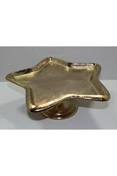 Cor Mulder Ayaklı Gold Yıldız Model S-sunum Tabağı 32/h.12cm