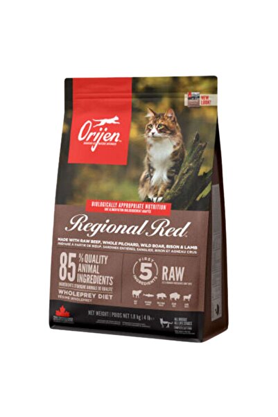 Orijen Regional Red Tahılsız Sığır Etli Yavru Yetişkin Kedi Maması 1,8 Kg