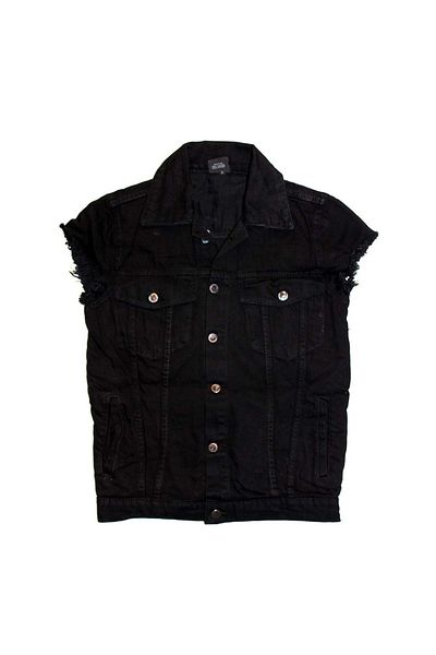 Modaroma Slipknot Sleeveless Denim Vest