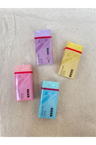Planet Butik Pastel Soft Eraser Set of 4