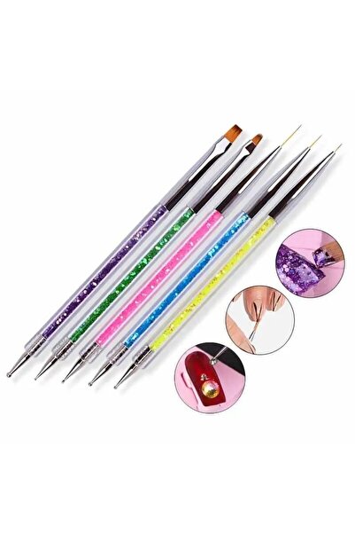 SİNKA Akrilik Çift Taraflı Sanat Çizim Ince Fırça Ve Dot Kalem Tırnak Fırçası...