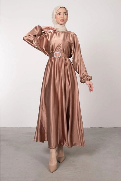 HB MODA COLLECTİON Σατέν Φόρεμα Ειδικής Περίστασης