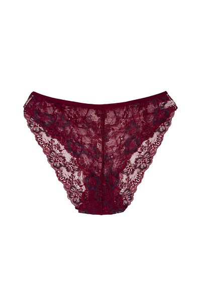 HNX 3-Piece Double Color Lace High Waist Women's Panties