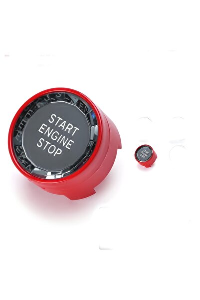 Bmg Otomotiv Bmw Start Stop Tuş Buton Düğme Kaplama Kapağı G Serisi Kırmızı K...