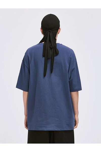 CERENCE AKÇA OKULCUNUZ Unisex Oversize Unprinted Oldschool T-shirt