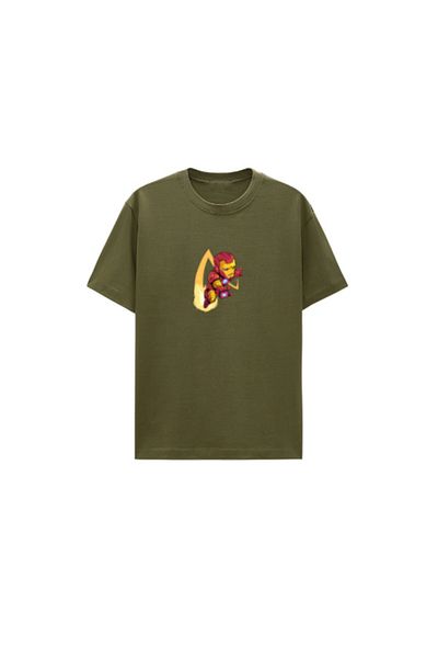 CERENCE AKÇA OKULCUNUZ Unisex oversize T-shirt με τον Iron Man