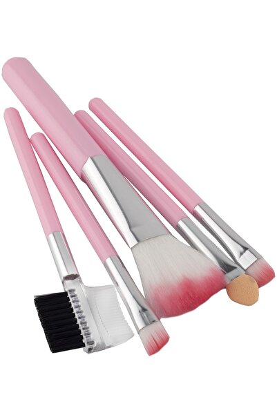 Tikatti Travel Size 5 Pieces Brush Pink